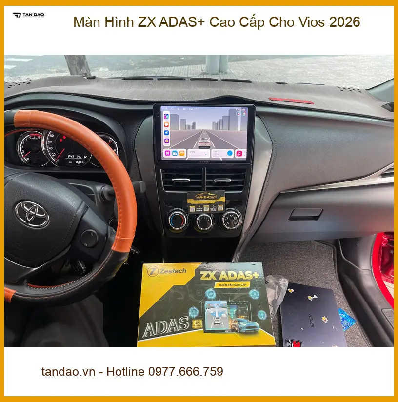 Anh Bách lắp Màn Hình ZX ADAS+ Cao Cấp Vios 2026 ở Quận 9, muốn lái xe an toàn