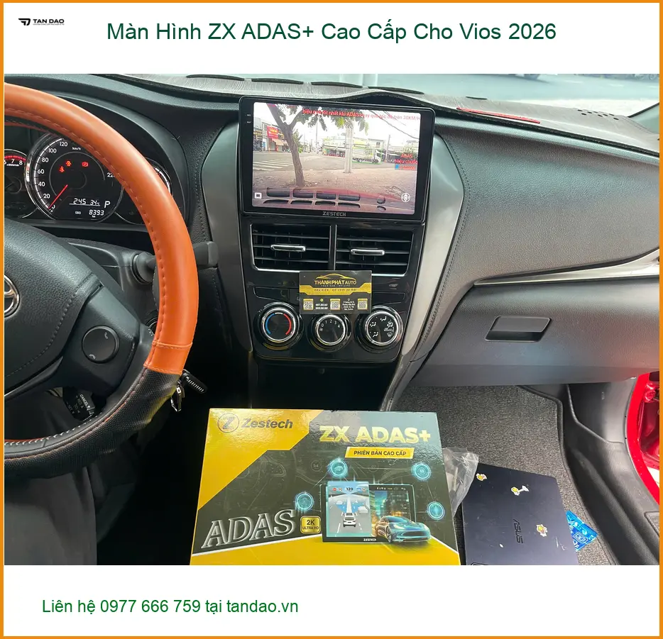 Anh Bách lắp Màn Hình ZX ADAS+ Cao Cấp Vios 2026 ở Quận 9, muốn lái xe an toàn ảnh thực tế 4