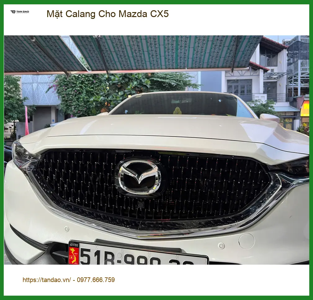 Chú Lâm lắp Mặt Calang cho Mazda CX5 tại Quận Thủ Đức vì muốn xe trông sang hơn ảnh thực tế 3
