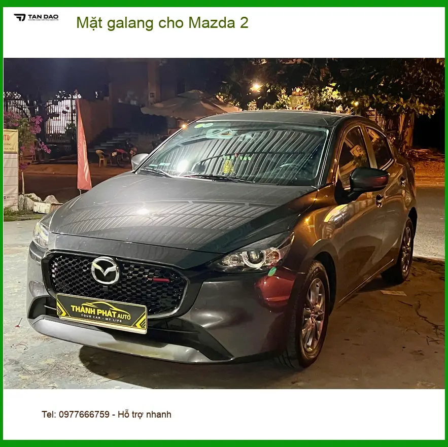 Chị Hương Giang thay mặt galang cho Mazda 2 tại Thủ Đức để xe trông thể thao hơn ảnh thực tế 3