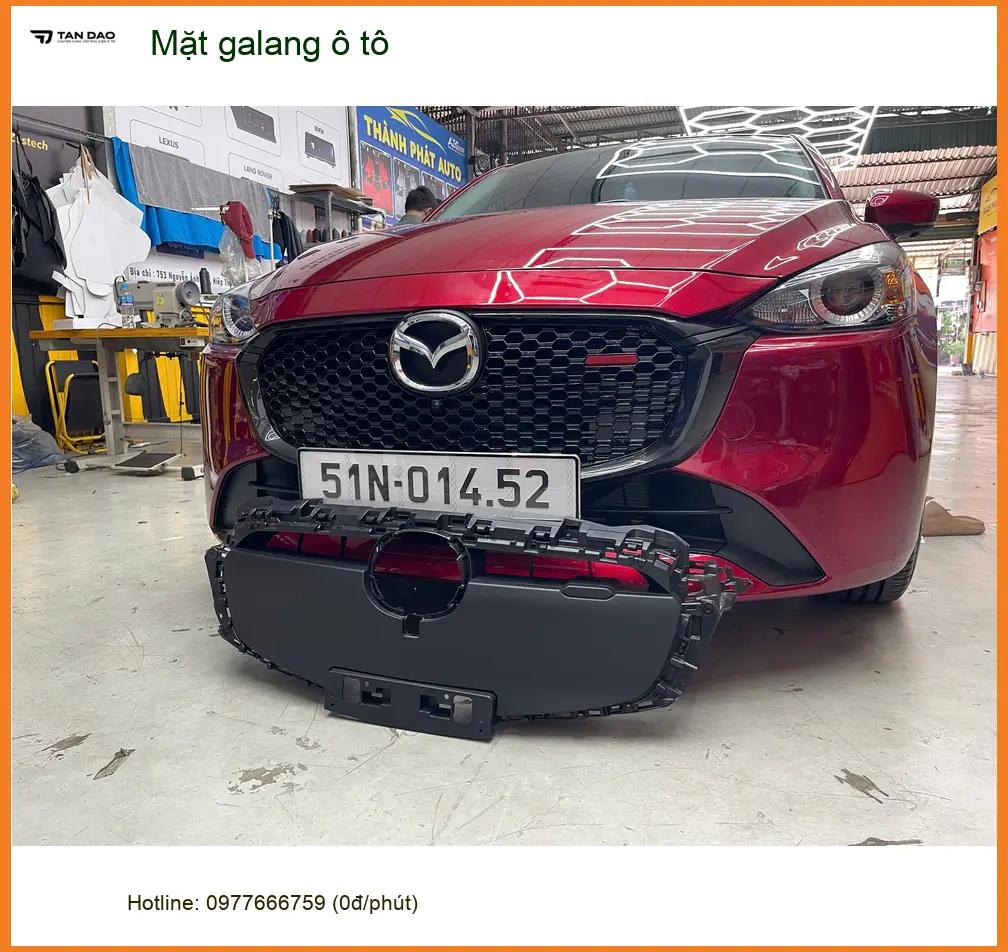 Anh Tùng độ mặt galang ô tô cho Hyundai Santa Fe tại Quận 5 để xe trông hầm hố hơn ảnh thực tế 2