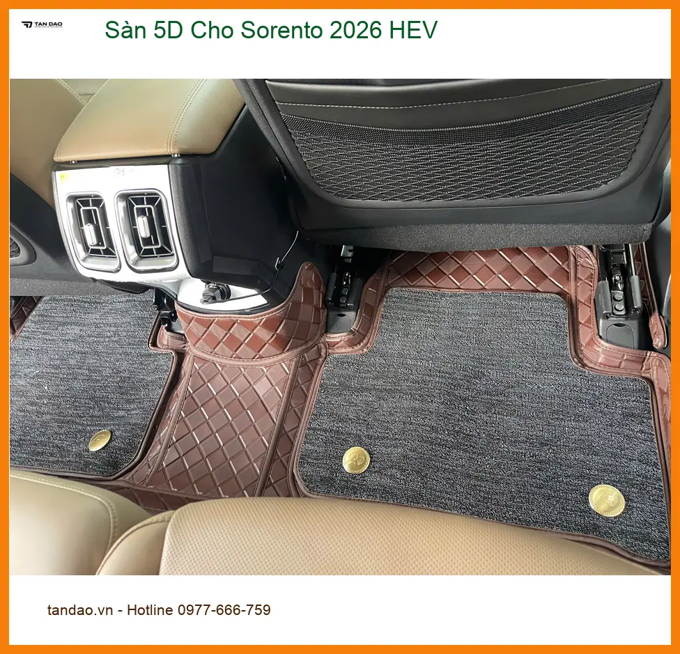 Chị Thảo lắp sàn 5D cho Sorento 2026 HEV tại Quận 9 nâng tầm không gian xe