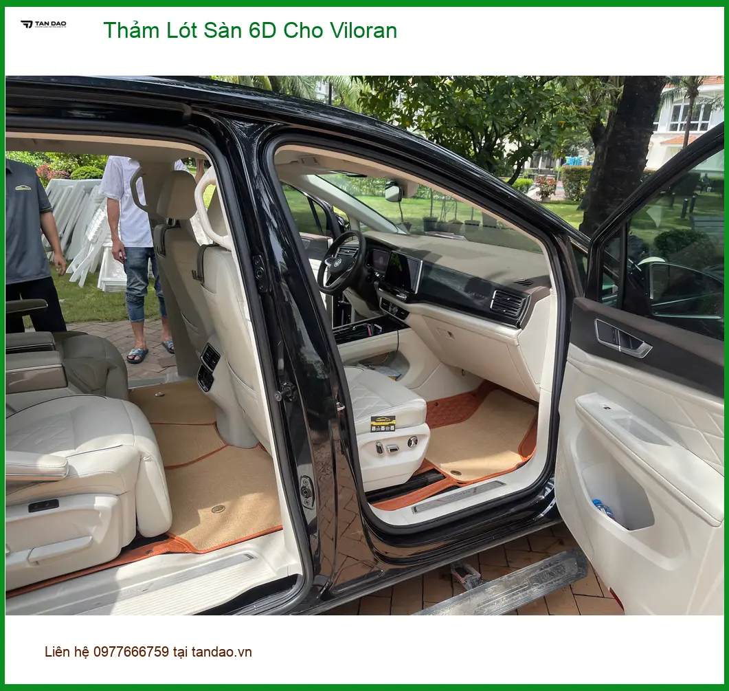 Anh Khôi lắp Thảm Lót Sàn 6D cho Viloran tại Quận 9 để xe luôn sạch sẽ và sang trọng ảnh thực tế 2