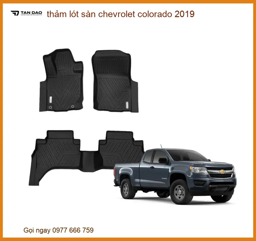 Thảm Lót Sàn Chevrolet Colorado 2019 - Địa Chỉ Lắp Đặt Uy Tín TPHCM