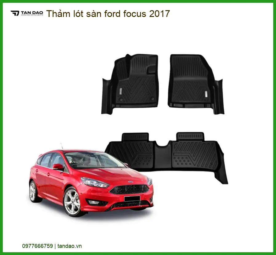 Thảm lót sàn Ford Focus 2017 - Địa Chỉ Lắp Đặt Uy Tín TPHCM