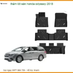 Thảm Lót Sàn Cao Cấp Honda Odyssey 2018 - Địa Chỉ Lắp Đặt Uy Tín TPHCM