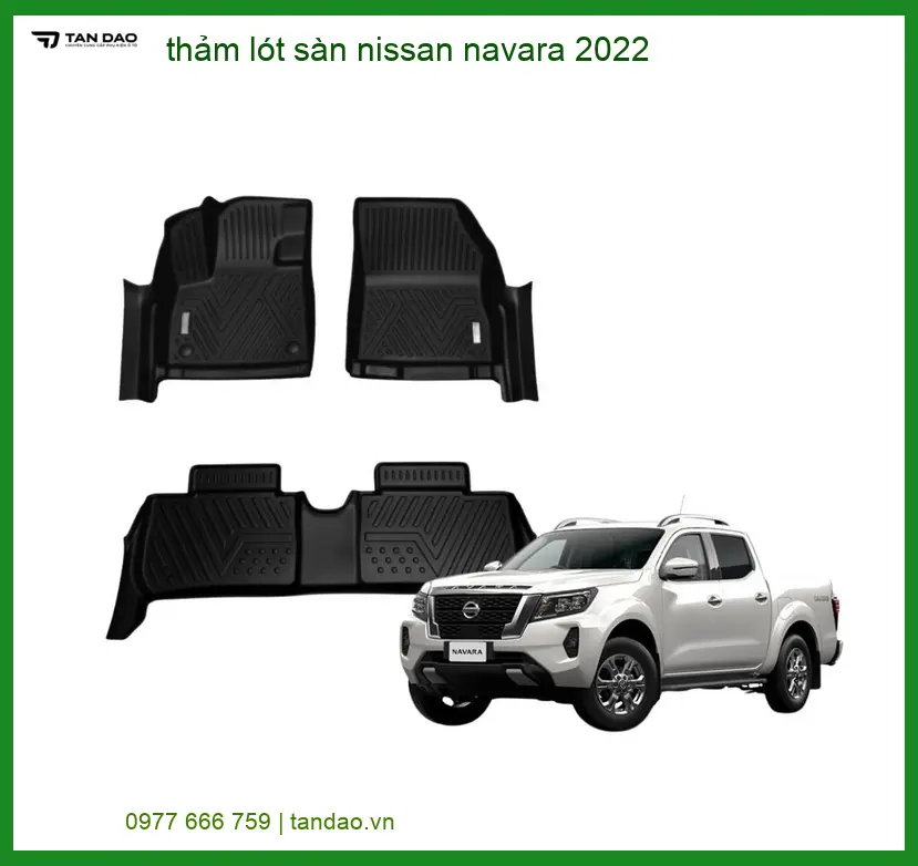 Thảm Lót Sàn Nissan Navara 2022 - Địa Chỉ Lắp Đặt Uy Tín TPHCM