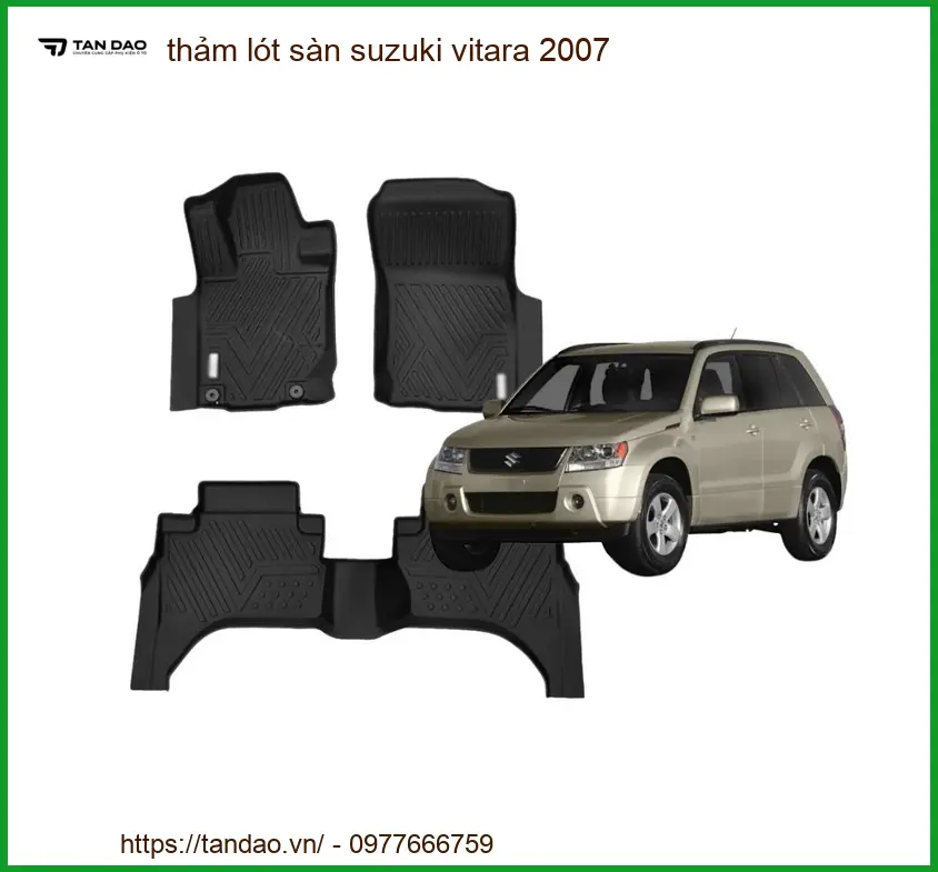 Thảm Lót Sàn Suzuki Vitara 2007 - Trung Tâm Lắp Đặt Chính Hãng TPHCM